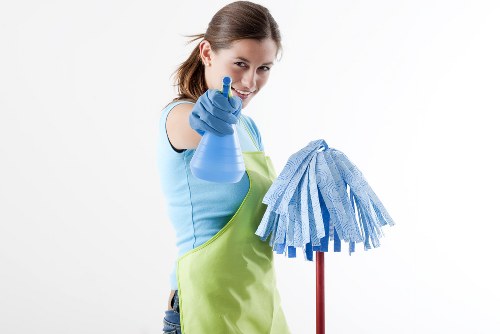 Professional hard floor cleaning in W1 for a polished commercial floor