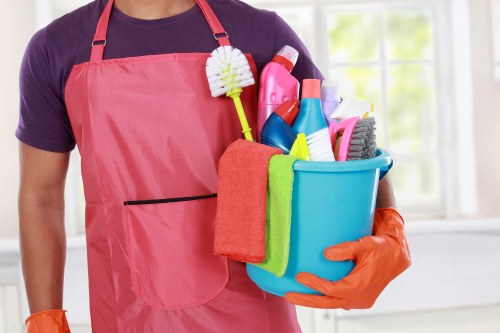 Professional end of tenancy cleaning in a W1 apartment kitchen