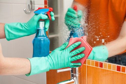Detailed bedroom cleaning in a W1 rental property at the end of tenancy