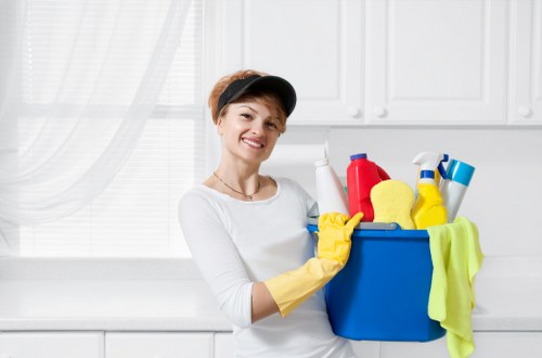 Professional window cleaning service in W1 on a central London property