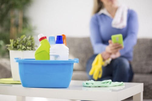 Carpetcleaning W1 safety-focused carpet cleaning in progress